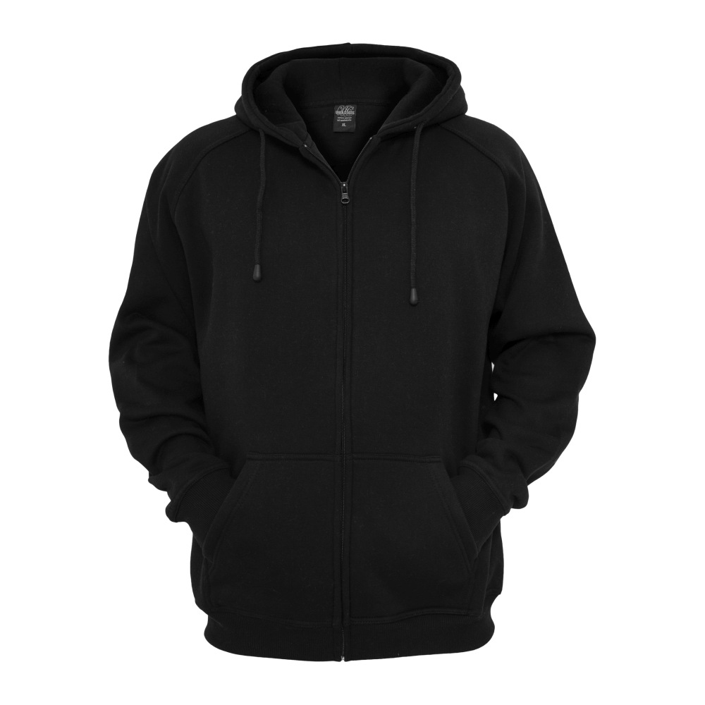 Urban Classics - Basic Vest Met Capuchon Kinderen - Zwart